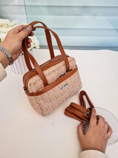 کیف دستی آجری