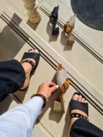 دمپایی زنانه شیک پاشنه دار - Image 4