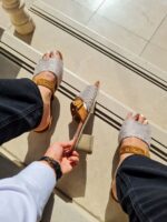 دمپایی زنانه شیک پاشنه دار شیک