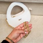 کیف زنانه دستی آیسل سفید