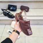 کفش زنانه توری پاشنه